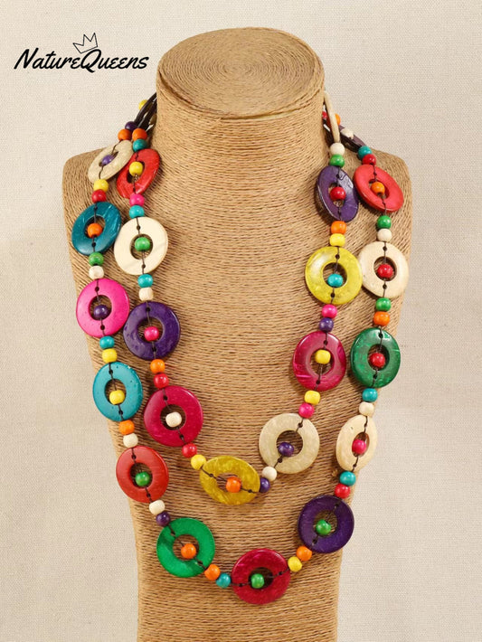 Colorful Hand Beaded Necklace