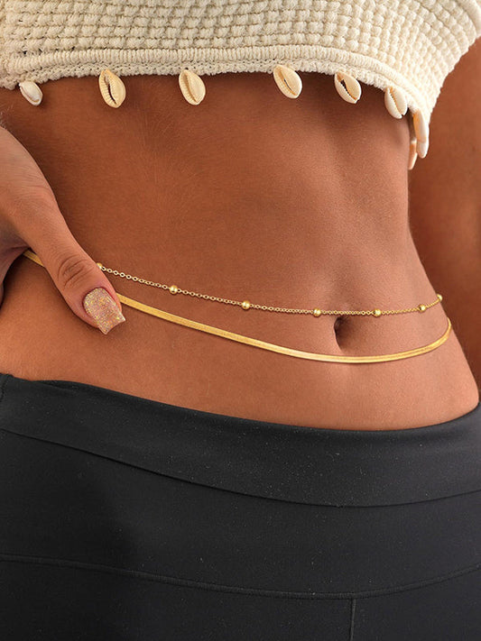 Chains Color Waist Chain Accessories Two Pieces