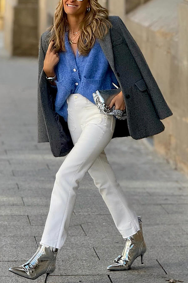 Loose Sweater Knitted Cardigan