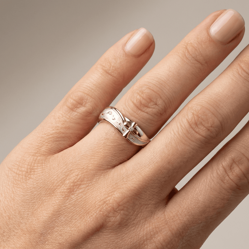 Divine Journey Silver Mom Ring