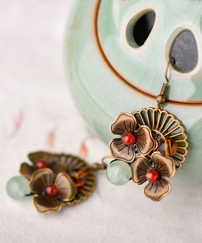 Handmade Agate Fine Copper Style Drop Earrings