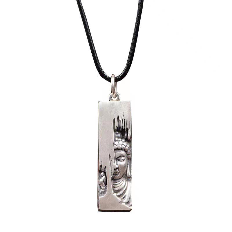 Buddha Stones Tathagata Buddha Strength Protection Amulet Lucky Style Pendant Necklace