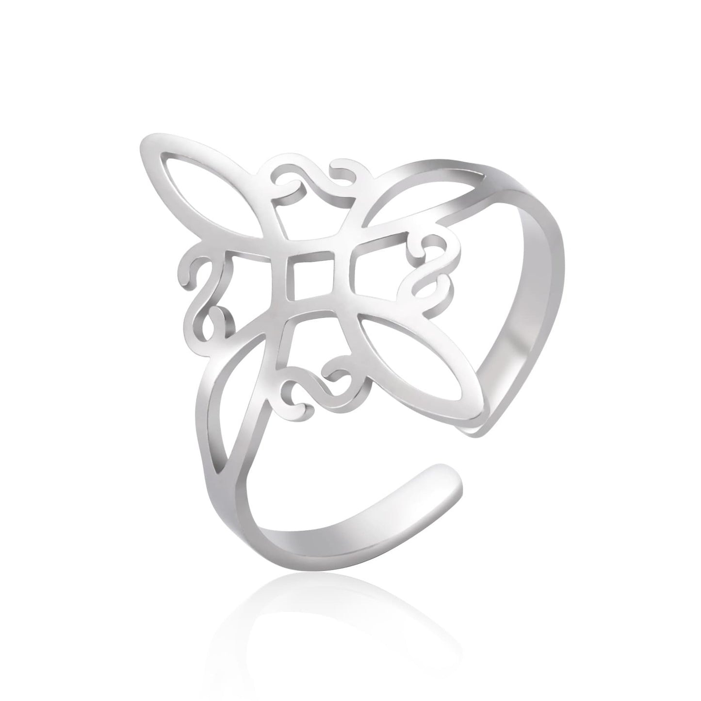 Witches Knot Shield Ring