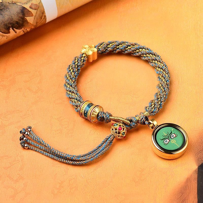 Five Gods of Wealth Red String Protection Bracelet