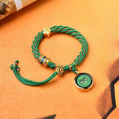 Five Gods of Wealth Red String Protection Bracelet