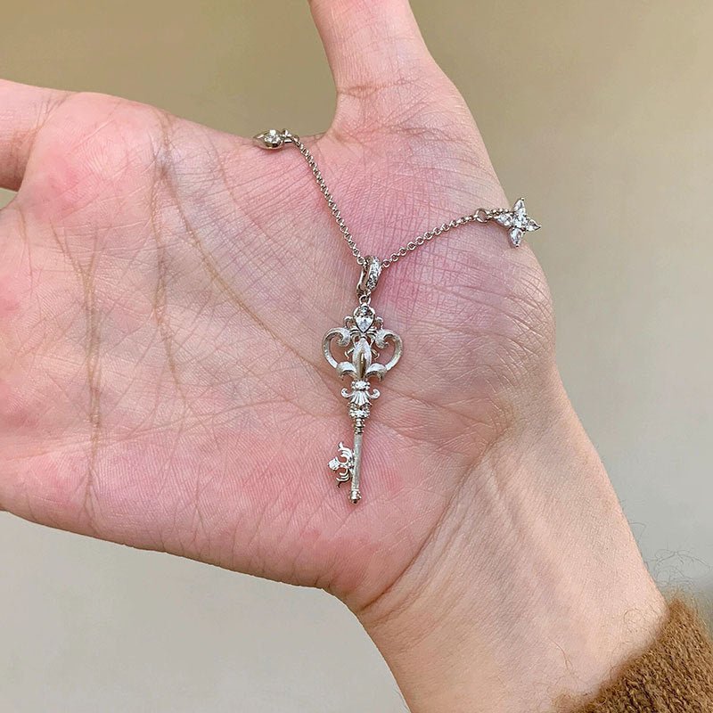 Fleur De Lys Key Necklace