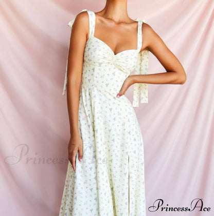 Fleur De Paris Charming Split Midi Dress
