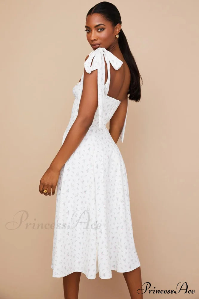 Fleur De Paris Charming Split Midi Dress