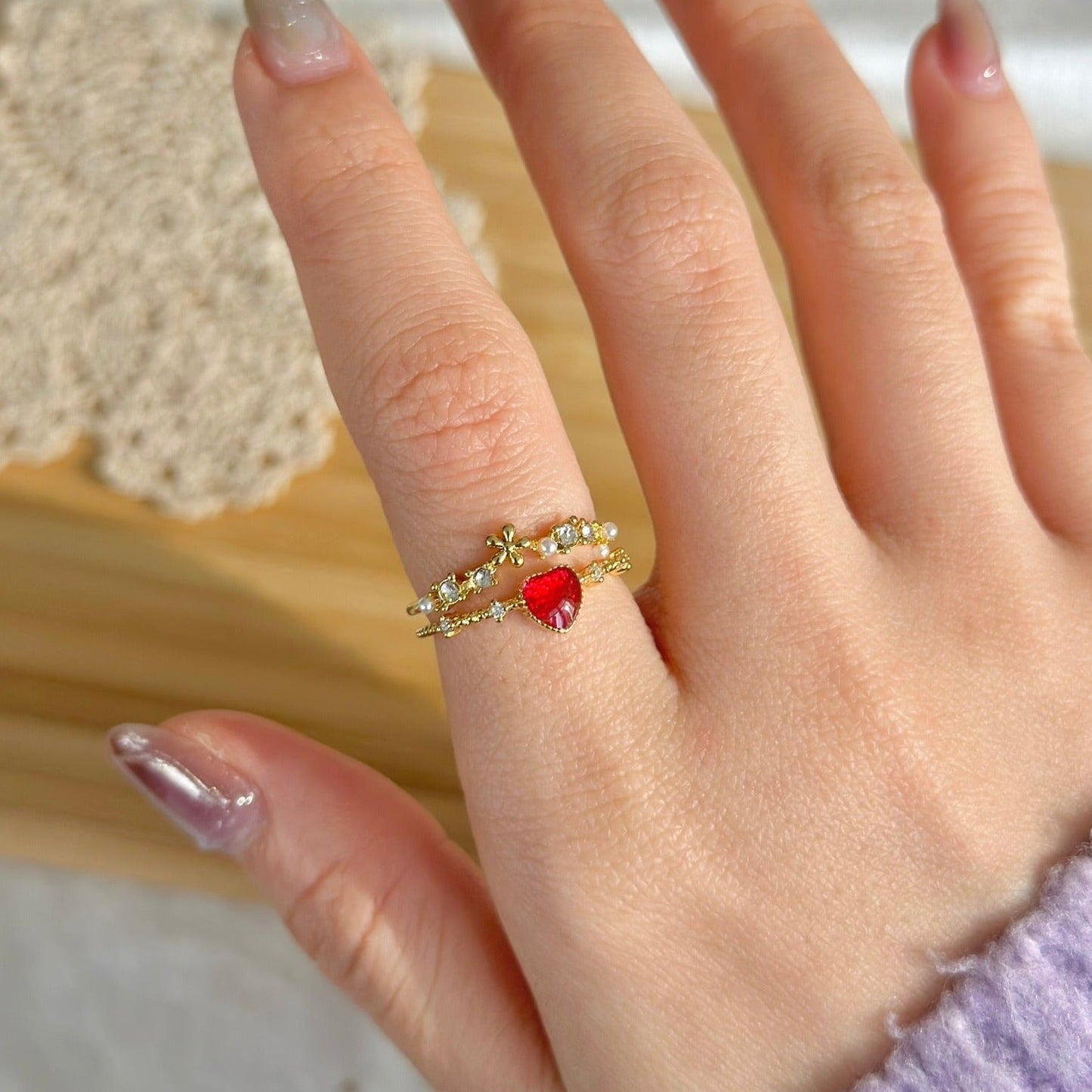 [sample ] Jaimie Heart Ring