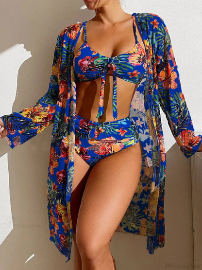 Mesh Blouse Bra Two Piece Set