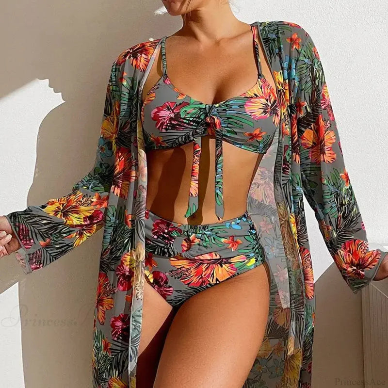 Mesh Blouse Bra Two Piece Set