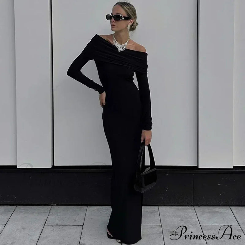 Mesh Print Spaghetti Strap Celebrity Maxi Dress