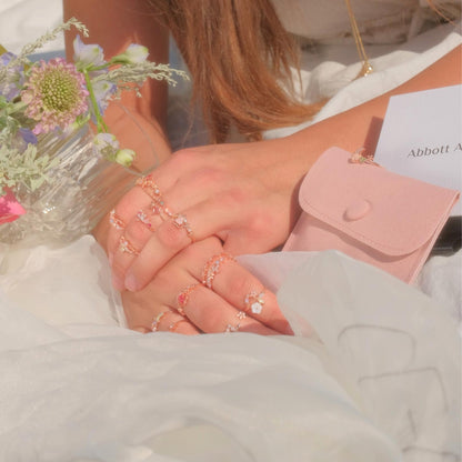 [] Miranda Pink Gem Ring