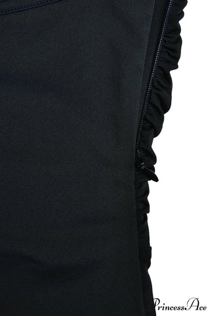 Ruched Midi Dress With Halter Decoration