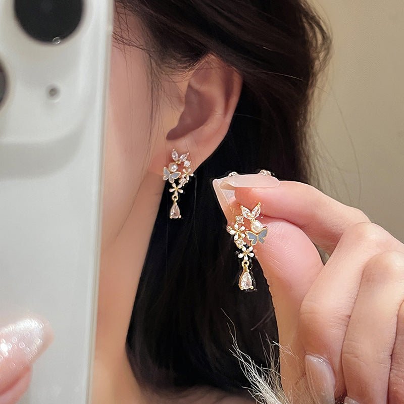 Melissa Flower Butterfly Earrings