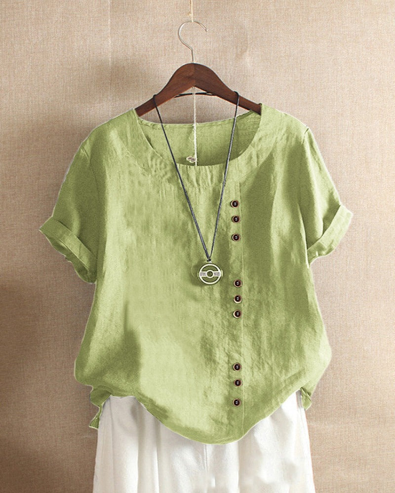 Beatrice | ’s Summer Button Detail Blouse