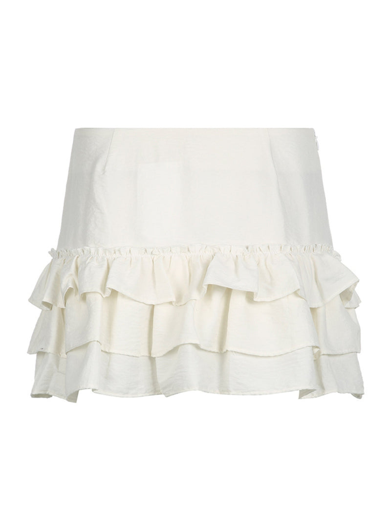 Frankie Strappy Ruffle Mini Skirt
