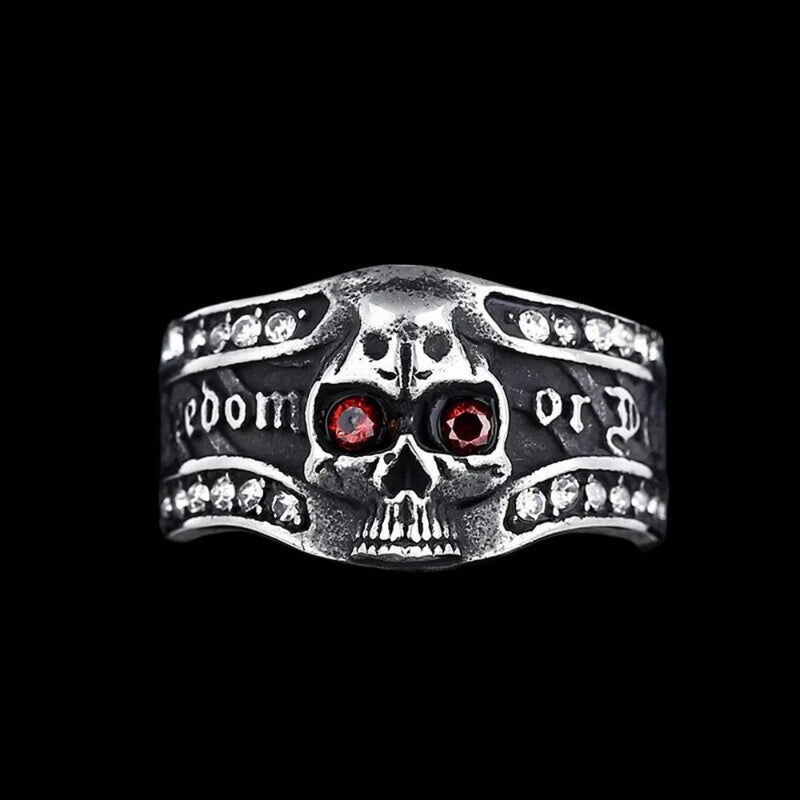 Freedom or Death Gem Ring