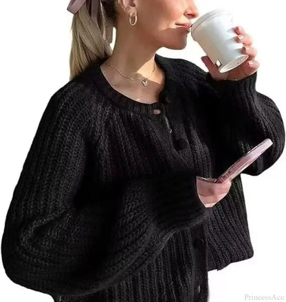 French Niche Lazy Style Loose Cardigan