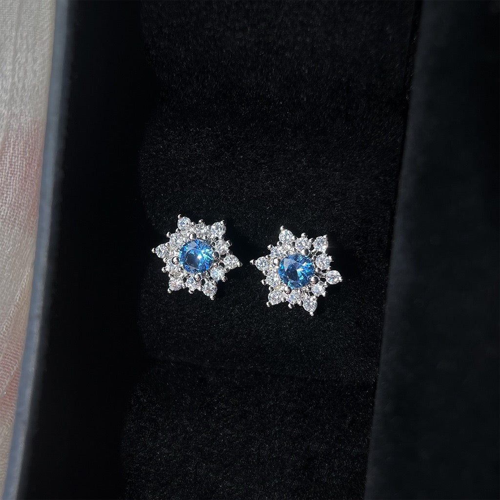 Frosted Snowflake Earrings