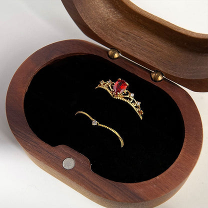 Garnet Tiara Ring Set