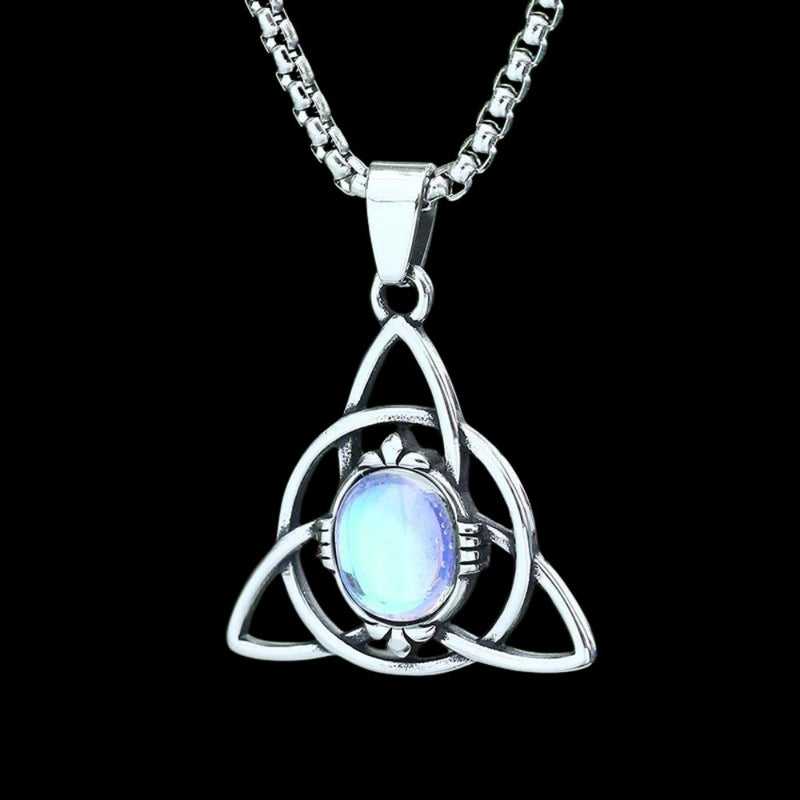 Gem Celtic Triquetra Pendant