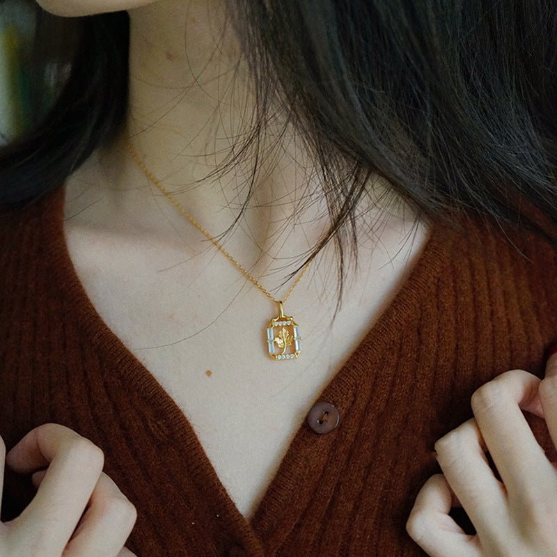Gilded Maple Leaf Necklace
