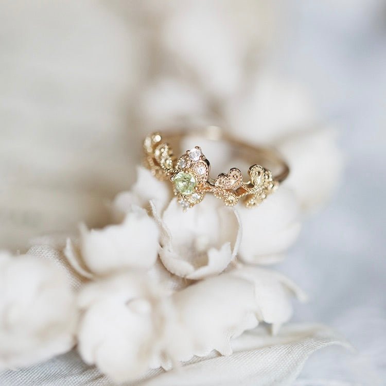 Golden Laurel Ring