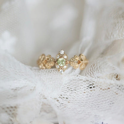 Golden Laurel Ring