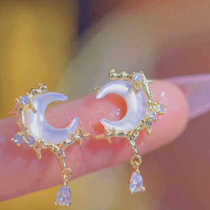 Golden Moon Earrings
