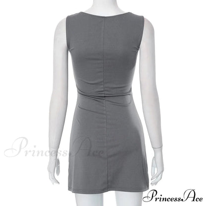 Grey Tank Stylish Mini Dress