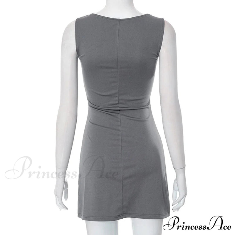 Grey Tank Stylish Mini Dress