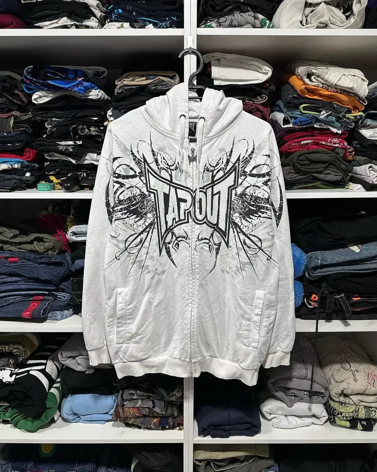 Grunge Zip Up Sweatshirt