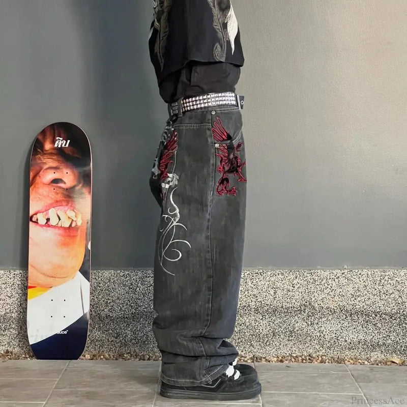 Harajuku Mysterious Baggy Denim Pant