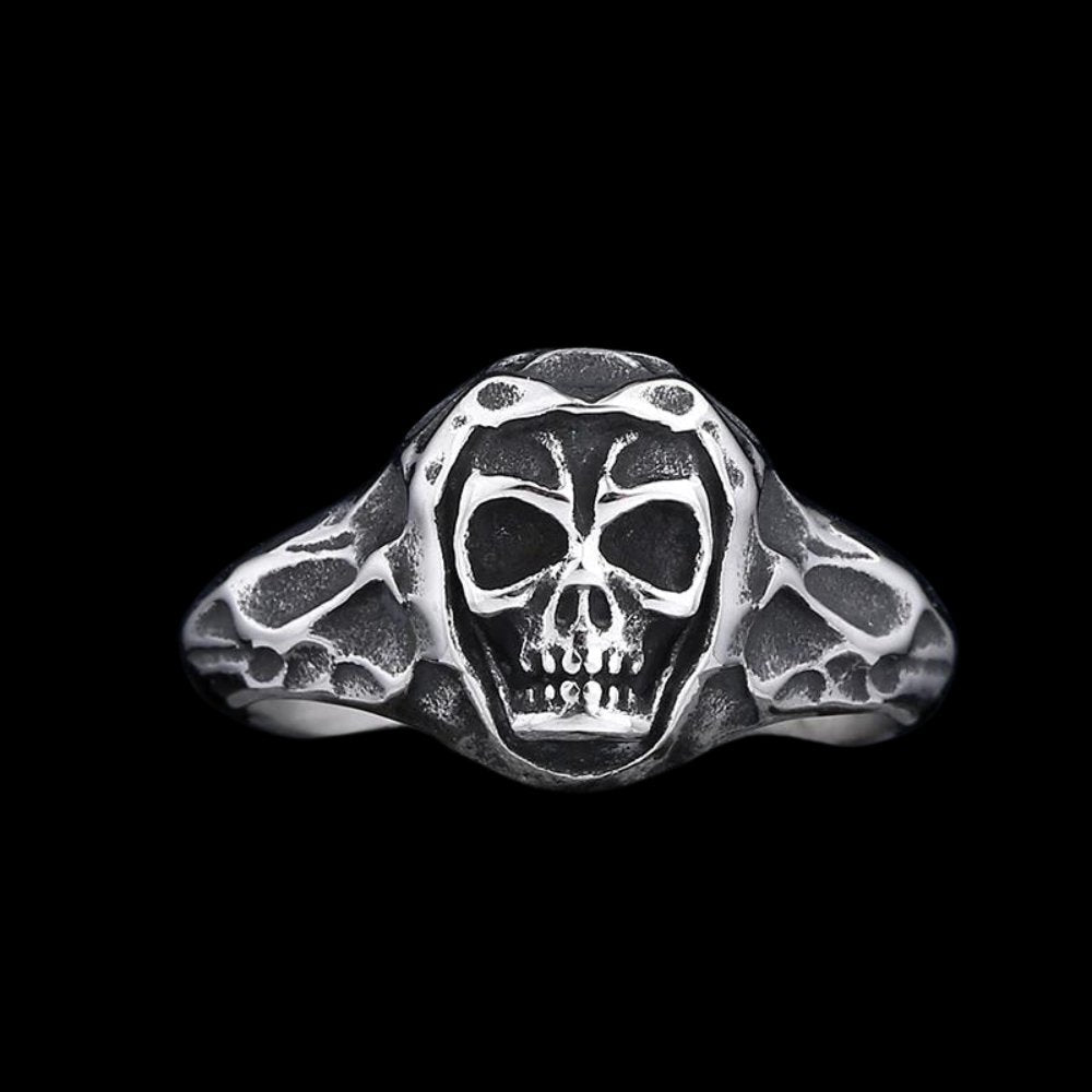 Headstone Skull Ring