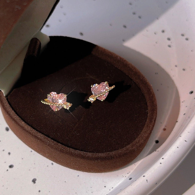 Marlene Heart Stud Earrings