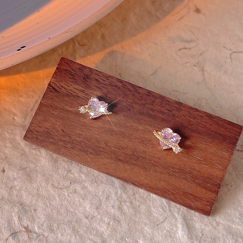 Marlene Heart Stud Earrings