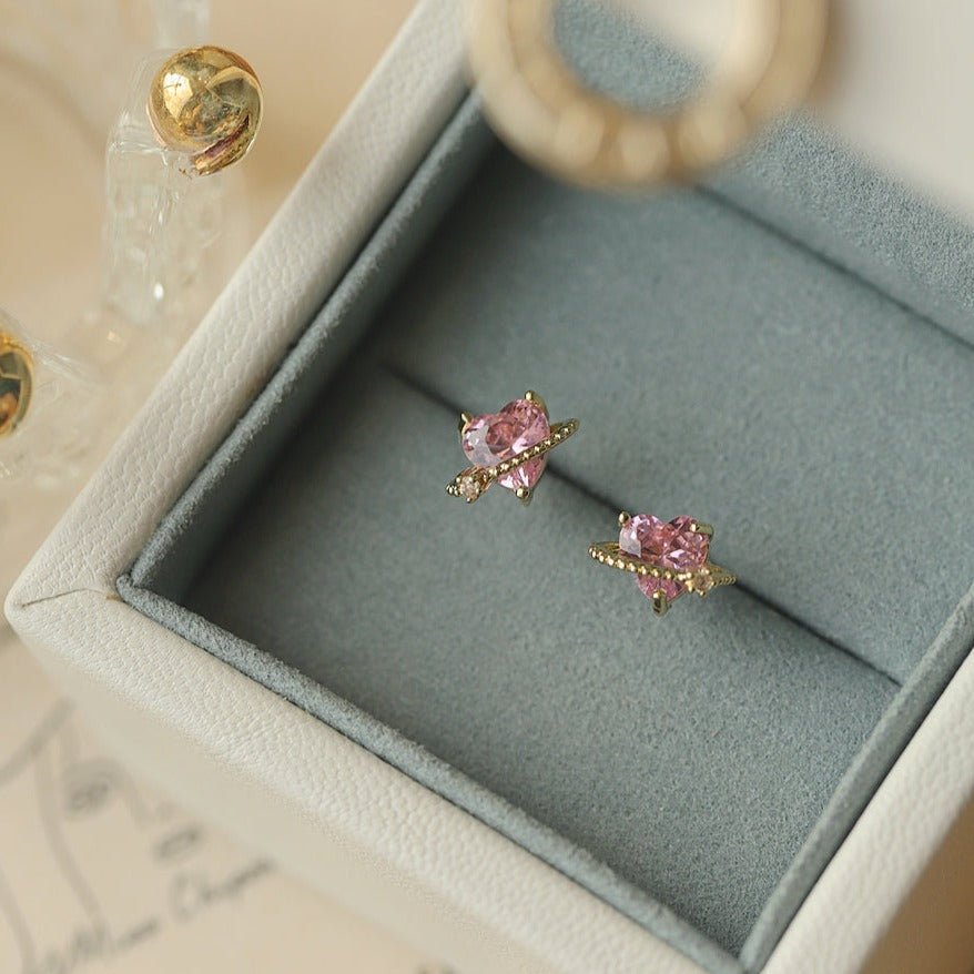 Marlene Heart Stud Earrings