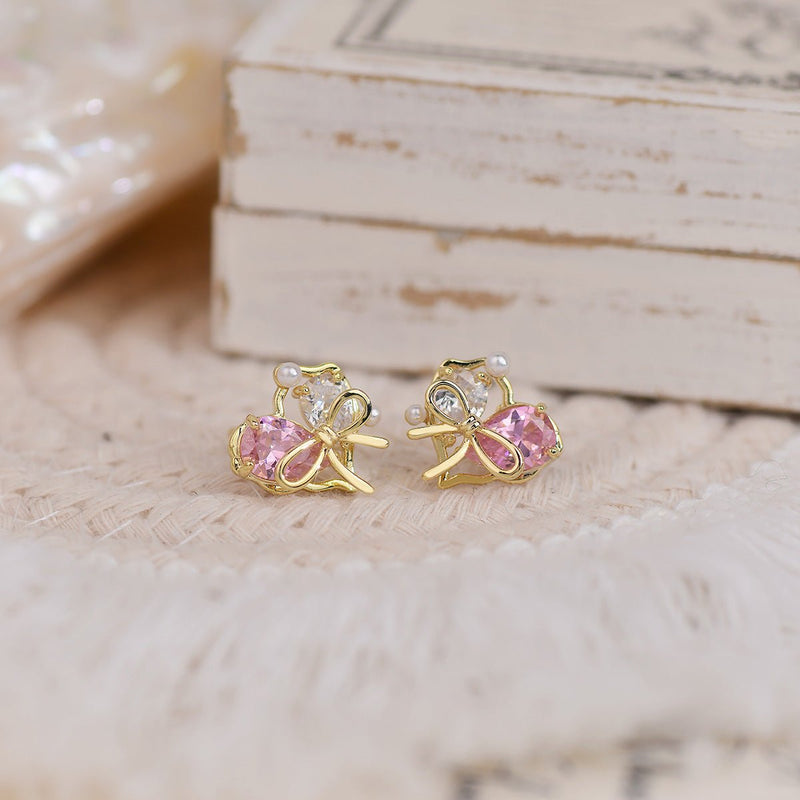 [sample ] Samantha Heart Stud Earrings
