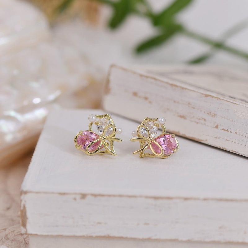 [sample ] Samantha Heart Stud Earrings