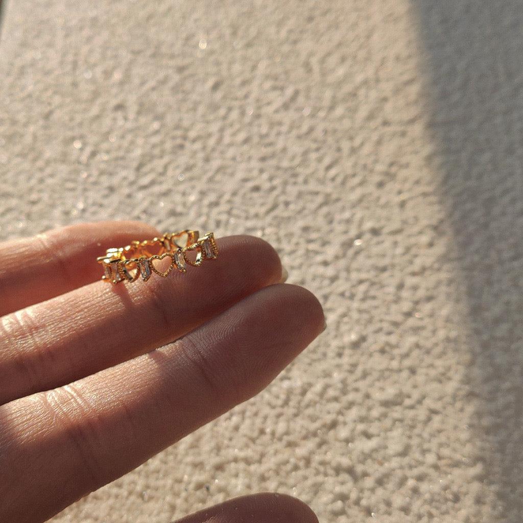 [] Heart Tiara Rings (2 Styles)