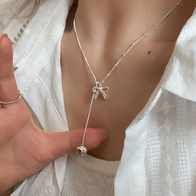 Heartstring Bow Necklace