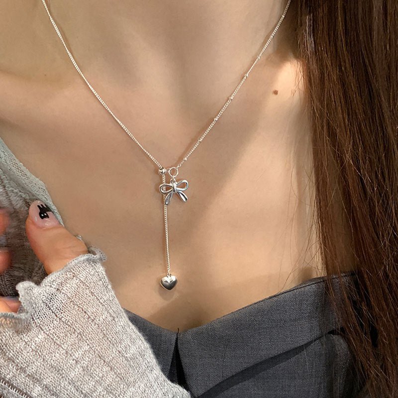 Heartstring Bow Necklace