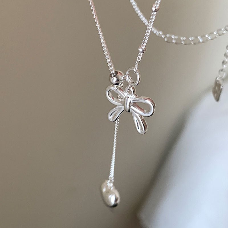 Heartstring Bow Necklace