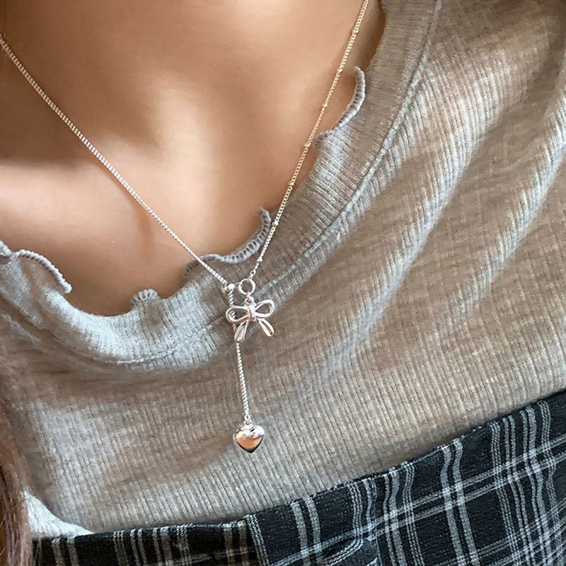 Heartstring Bow Necklace