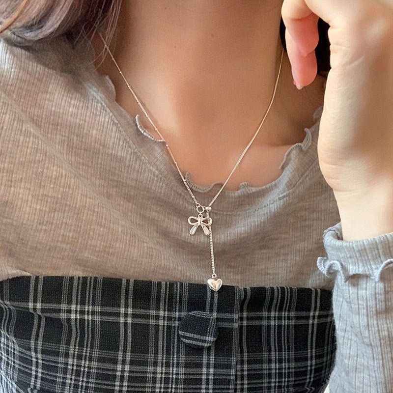 Heartstring Bow Necklace