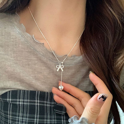 Heartstring Bow Necklace