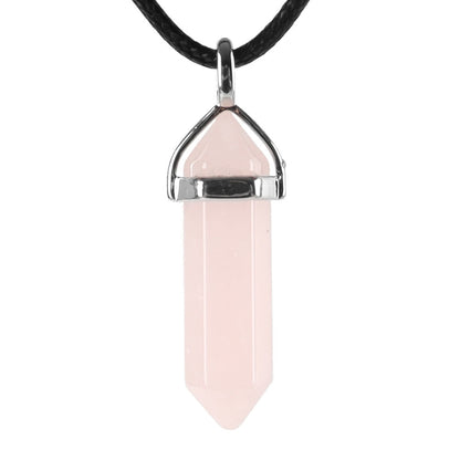 Hexagonal Chakra Pendant - Natural Gemstone Healing Crystal Necklace