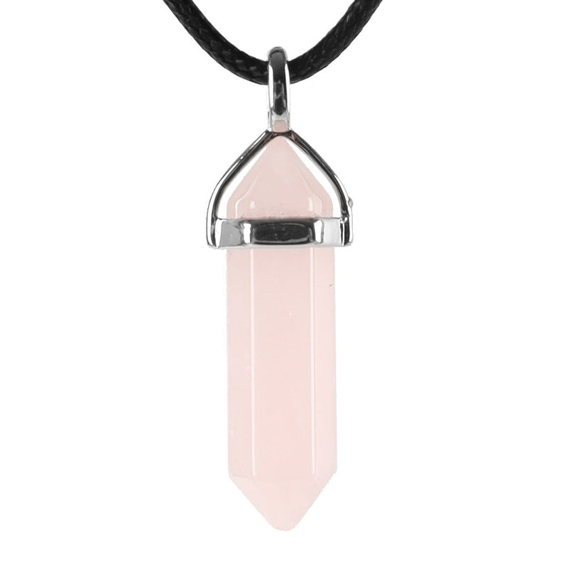 Hexagonal Chakra Pendant - Natural Gemstone Healing Crystal Necklace