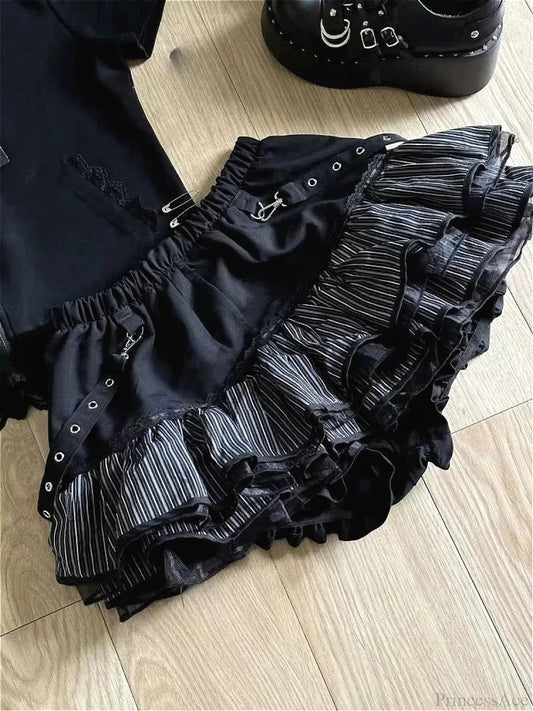 High Waist Cake Lace Skirt